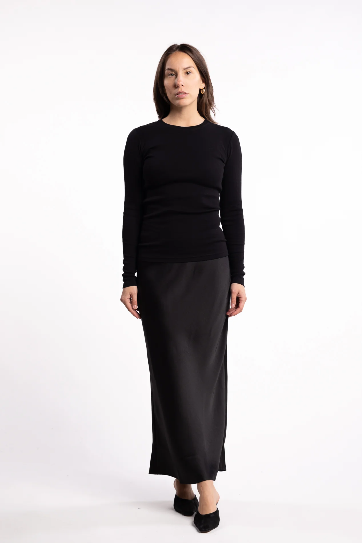 Saagneta Long Skirt 12956- Black - Image 5